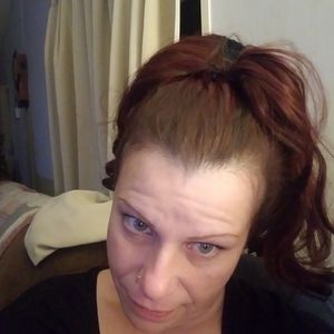 Auburn clip in ponytail